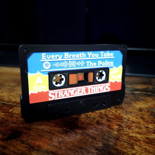 The Police Stranger Things Every Breath You Take cassette with Spotify code like new