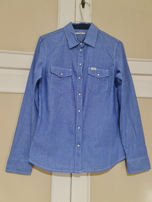 Lee women's cotton shirt like new, blue, size XS