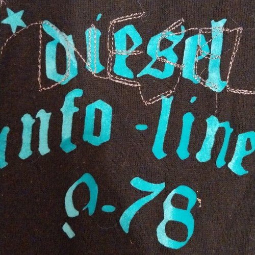 Diesel thin sweater large like new, black