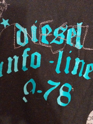 Diesel thin sweater large like new, black