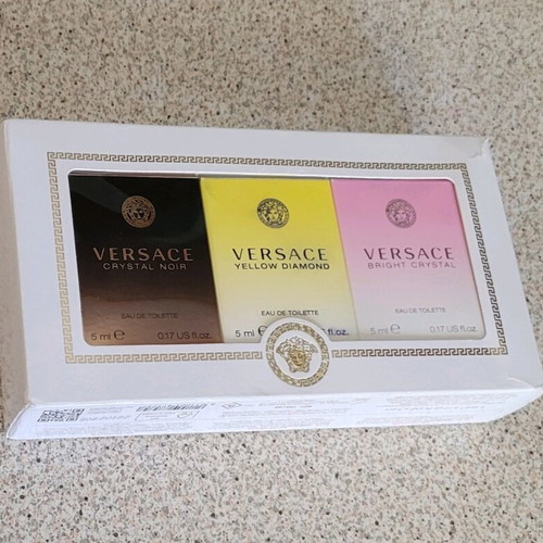 Versace Crystals Miniature Trio Set Eau de Toilette like new