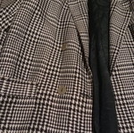 Houndstooth pattern blazer jacket used, checkered design