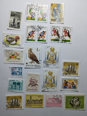 Hungary 30 stamps from 1968 including Mexico World Cup 1988