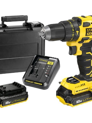 Stanley Fatmax FMC627D2 brushless cordless hammer drill with 2 batteries