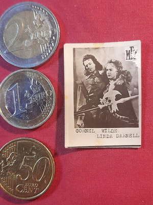Cornel Wilde Linda Darnell vintage collectible photo card MEZ