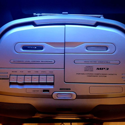 Silvercrest portable radio cassette player like new with MP3, USB, cassette