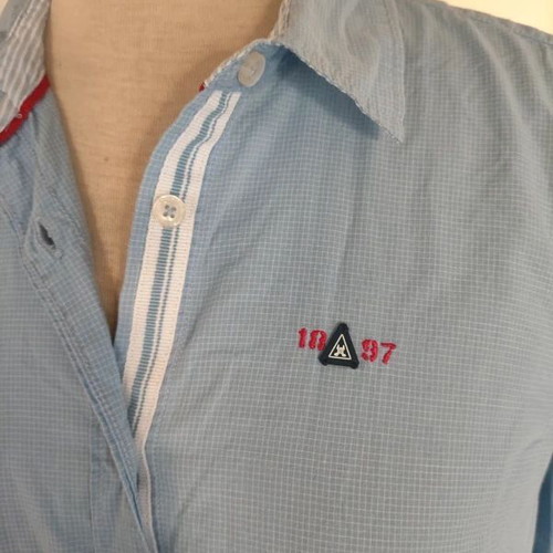 Gaastra women's shirt in blue check, size L, like new