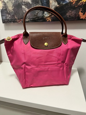 Τσάντα Longchamp Le Pliage ροζ σαν καινούργια χειρός