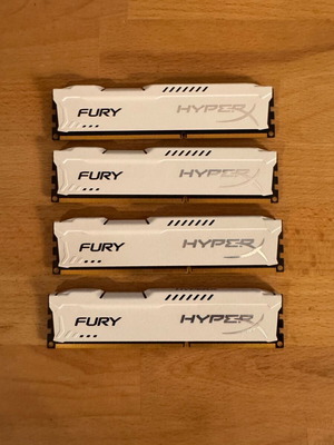 Kingston HyperX Fury 16GB White DDR3-1600 μεταχειρισμένο
