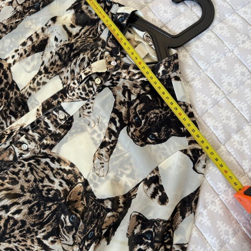H&M Tunic in animal print like new, beige and brown