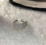 S925 Silver Adjustable Open Minimal Design Ring