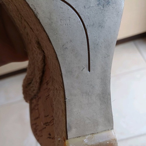 Nine West platform sandals used, size 39, beige