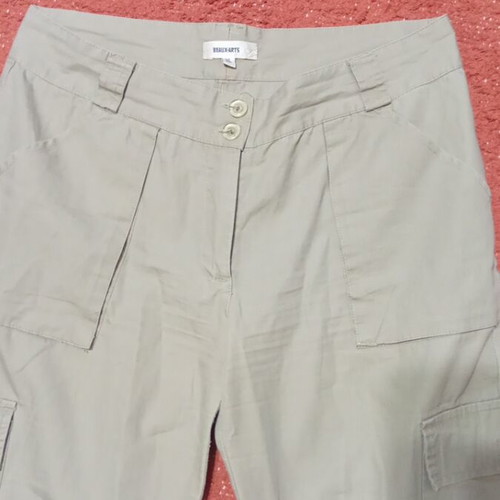 Beaux-Arts women's cotton cargo pants size XL like new, beige