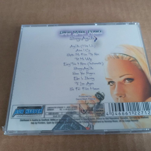 David Mark Pearce Strange Angels CD sealed, hard rock AOR
