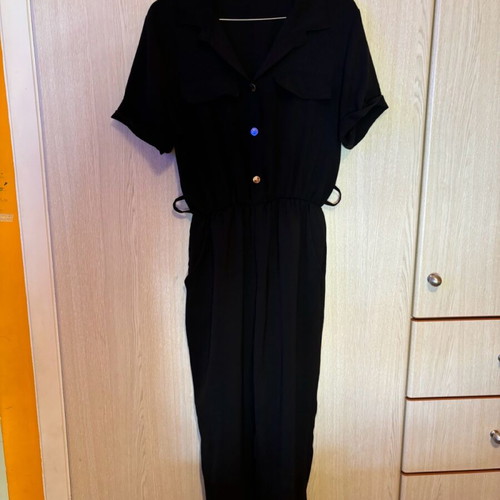 One-piece jumpsuit used, black, one size