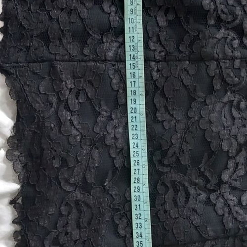 Elegant lace and muslin women's set like new, black