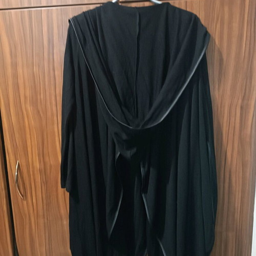 Punk Rave jacket with hood and fringes like new, black