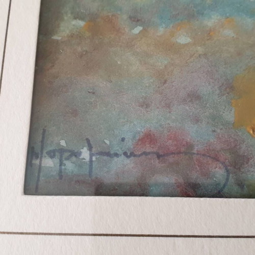 Painting by Vasilis Mavrogiannis used with minor frame damage