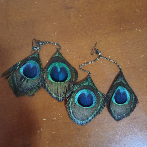 Wings of Style feather earrings set of 5 pairs