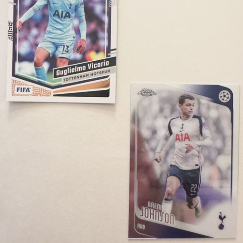 Tottenham Panini Donruss 2023/24 Topps Chrome cards like new