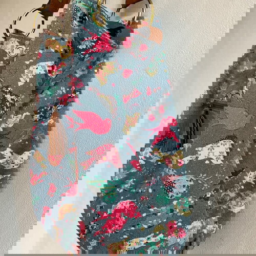 Lee Cooper дамска чанта употребявана, цветна