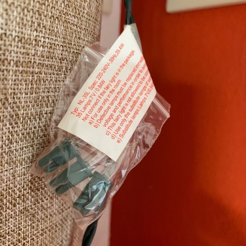 Garland with 35 cotton string balls and lights new