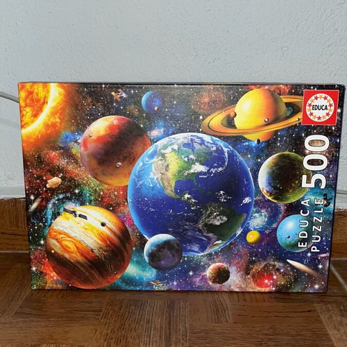 Puzzle 500 pieces space like new, solar system