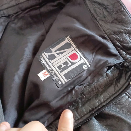 Leather pants used, size M 38, black