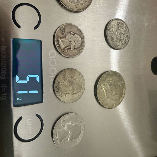 Silver coins used Greek, Yugoslavian and American