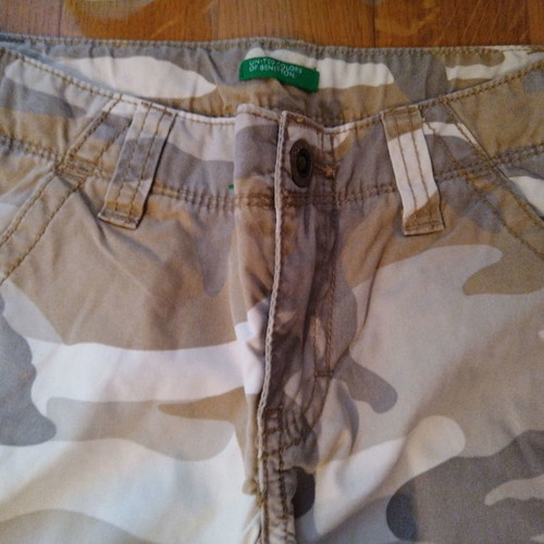 Benetton cargo military pants for 4-5 years like new with large fit