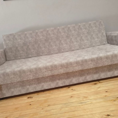 Three-seater sofa bed with storage, lightly used