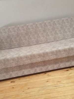 Three-seater sofa bed with storage, lightly used