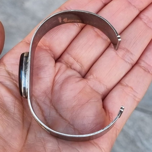 Vintage silver gold bracelet Silver 925 K14 used, unique piece
