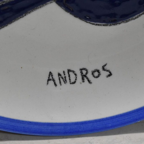 Andros Melita hanging plate used, 23.5 cm diameter