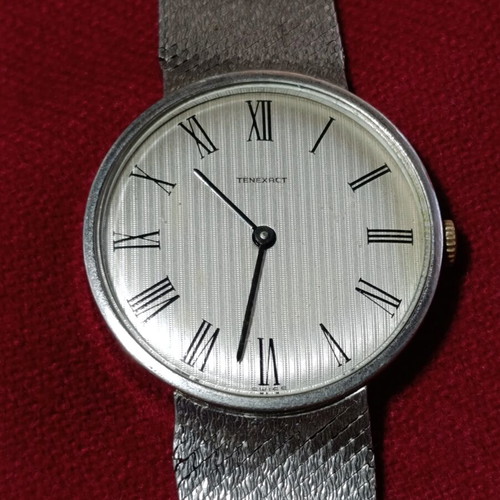Vintage ρολόι Tenexact Silver 925 μεταχειρισμένο, μηχανισμός κουρδιστό