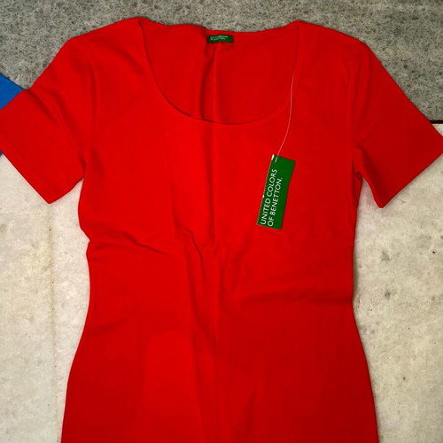 Benetton dresses new, vintage 1996, pack of 2, 100% cotton