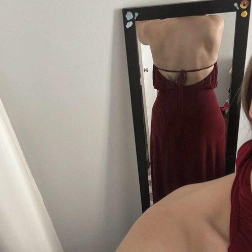 Evening dress red, like new, size M