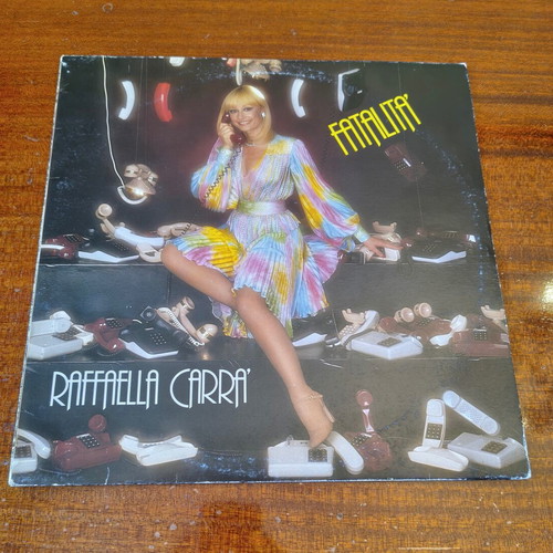Raffaella Carrà vinyl record bundle used, 2 rare LPs 1977 & 1983