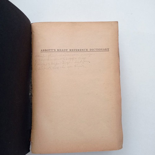 Dictionary Abbott s Ready Reference of the English Language used