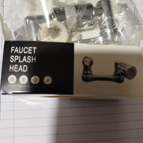 Faucet Extension 360 Degrees new, PVC inox color