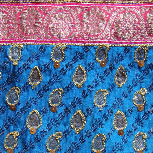 Vintage Indian Patchwork Table Runner like new