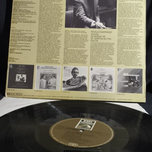 Neville Marriner The Academy in Concert LP used