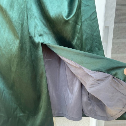 Rococo Satin Strapless Dress like new, green, size M/L