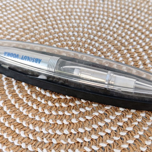 Absolut Vodka Promotional Pen used with light and protective case