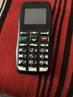 Egoboo EBT102 μεταχειρισμένο κινητό τηλέφωνο, μαύρο, ιδανικό για ηλικιωμένους