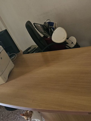 Sato executive desk with extension, drawer unit and side table like new