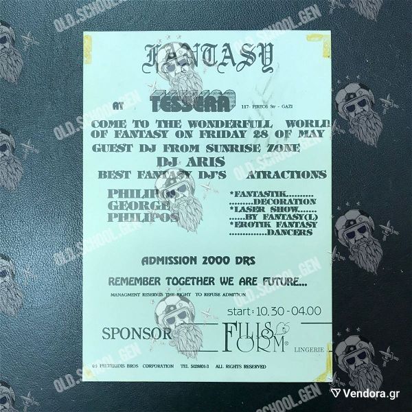  FANTASY 1993 - Tessera - Poster 2 opseon 30x20 - maios 1993