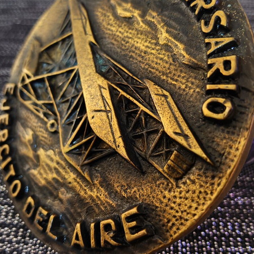 Spanish Air Force commemorative bronze medal 75 years 1913-1988