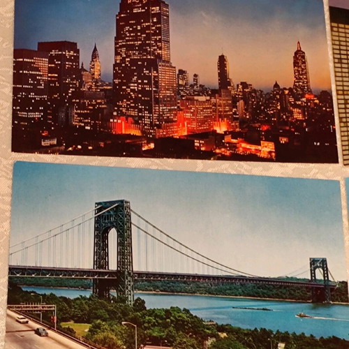Postcards used, pack of 5, New York vintage 1960