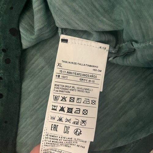 Benetton blouses like new, pack of 3, size 146-152 cm, age 10